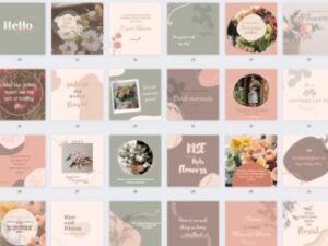 Canva Templates for Floral: 100 QUOTES