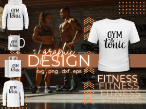 Gym And Tonic Health and Fitness Graphic Design | 4 Versions